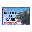 CARTELLO CANE CORSO